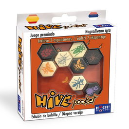 Devir Hive Pocket Juego de Mesa para 2 Jugadores Edición Compacta con Expansiones Mosquito y Mariquita