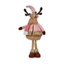 Krist+ Reno de Tela Rosa Lana con Patas 63 cm (Set de 12)