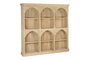 DKD Home Decor Estantería India 1c24 Item Home Madera Natural 38 x 196 x 204 cm con 2 Estanterías