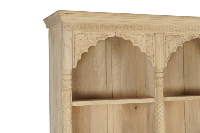 DKD Home Decor Estantería India 1c24 Item Home Madera Natural 38 x 196 x 204 cm con 2 Estanterías