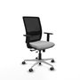 PIQUERAS Y CRESPO Silla de oficina Haches Gris claro/Negro con mecanismo Sincro/Traslack