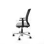 PIQUERAS Y CRESPO Silla de oficina Haches Gris claro/Negro con mecanismo Sincro/Traslack