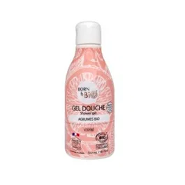 BORN TO BIO Gel de Ducha Cítricos 300 ml - Bio, Orgánico, Cosmos Organic, Fragancia Refrescante, Para Piel