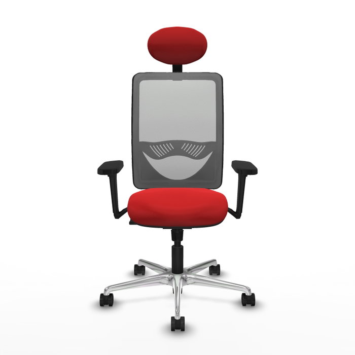 PIQUERAS Y CRESPO Silla de oficina Zulema Rojo y Gris PIQUERAS Y CRESPO Silla de oficina Zulema Rojo y Gris