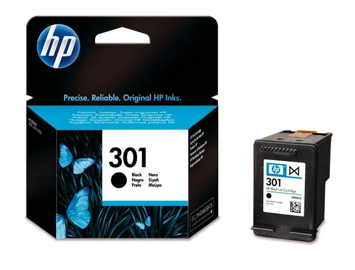 HP Cartucho de Tinta Original 301 Negro CH561EE