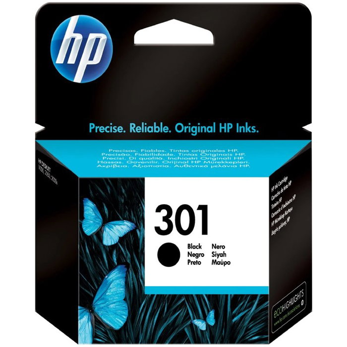 HP Cartucho de tinta Original 301 Negro CH561EE HP Cartucho de tinta Original 301 Negro CH561EE