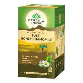 ORGANIC INDIA Infusión Tulsi Miel Manzanilla Ayurvedica 25 Bolsitas