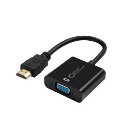 MicroConnect Convertidor de HDMI a VGA con Soporte de Audio, Adaptador para Portátil a Pantalla