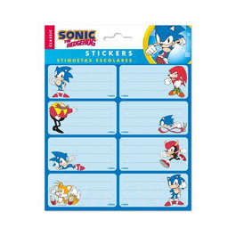 Etiqueta Escolar Erik 15,8X20 Sonic The Hedgehog (Set de 10)