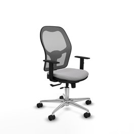 PIQUERAS Y CRESPO Silla de oficina Jorquera con mecanismo Sincro/Traslack, Gris