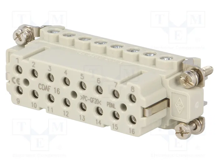 ILME CDAF16 Conector HDC Hembra de 16 Pines ILME CDAF16 Conector HDC Hembra de 16 Pines