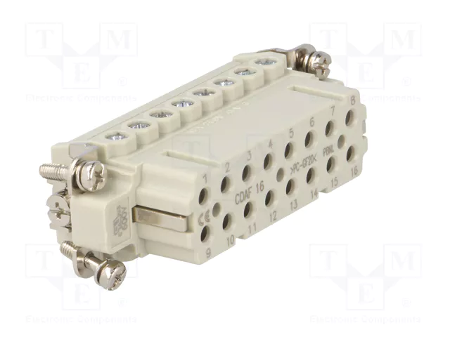 ILME CDAF16 Conector HDC Hembra de 16 Pines ILME CDAF16 Conector HDC Hembra de 16 Pines