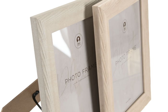 DKD Home Decor Marco de Fotos Perfect 2025 Urban Beige Natural 15x20 cm Ps Cristal (4 Unidades) 21 x 26 x 1.7 cm