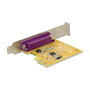 DeLOCK 89445 Tarjeta PCI Express a Paralelo PCIe 2.0 con Soporte EPP/ECP para Windows 10/8.1/7, 1x Puerto, Interna, IC SUN2212, 0.0144 Gbit/s