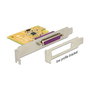 DeLOCK 89445 Tarjeta PCI Express a Paralelo PCIe 2.0 con Soporte EPP/ECP para Windows 10/8.1/7, 1x Puerto, Interna, IC SUN2212, 0.0144 Gbit/s