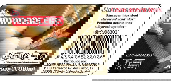 Privilege Cazo 18 cm Acero Inoxidable 1700 ml (12 Unidades)