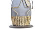 DKD Home Decor Figura de Reno en Metal Dorado