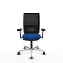 PIQUERAS Y CRESPO Silla de oficina Zulema con mecanismo Sincro, Azul y Negro