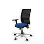PIQUERAS Y CRESPO Silla de oficina Zulema con mecanismo Sincro, Azul y Negro