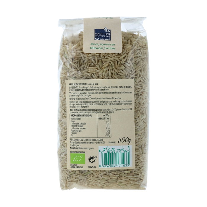 Biográ Arroz Integral Basmatí Bio 500 g Biográ Arroz Integral Basmatí Bio 500 g