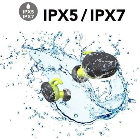 Auriculares Bluetooth Pioneer SE-E9TW con estuche de carga/ Autonomía 5h/ Amarillos