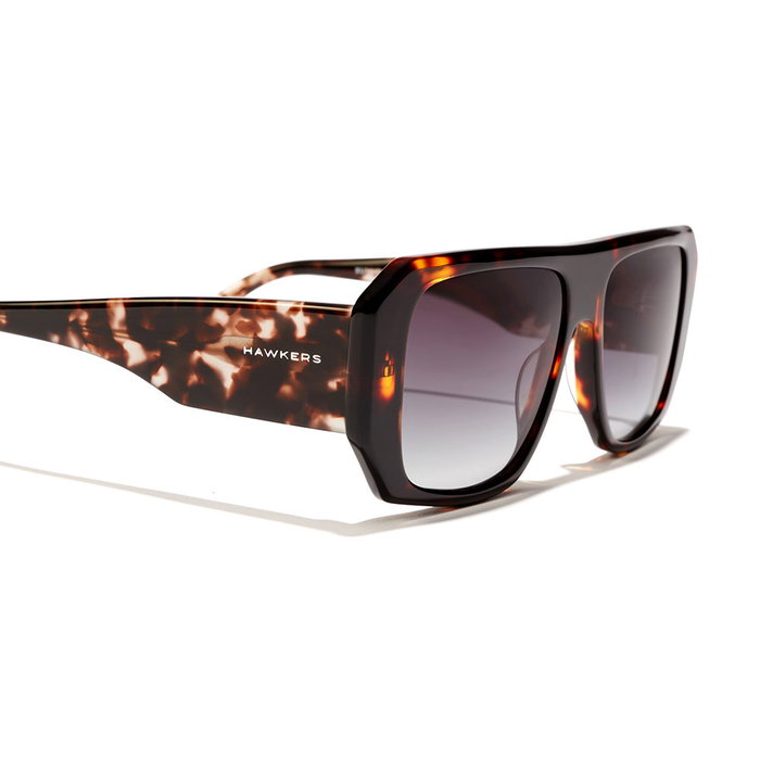 Hawkers Gafas de Sol HELL #Brown Carey Iron 1 u Unisex Aviador Montura Acetato Marrón