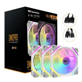 Darkflash Kit 3 Ventiladores DM-12 120 PRO A-RGB Blanco