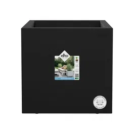 Elho ELH8711904499266 Jardinera Vivo Next Square 30 Negro Ø 30 x H 29 cm Interior/Exterior 100% Reciclado