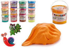 Pincello Pasta Ligera para Modelar 500Gr Surtido Colores 16.5 x 14.5 x 16.5 cm (Set de 12)