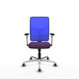 PIQUERAS Y CRESPO Silla de oficina Motilla con mecanismo Sincro, Morado y Azul