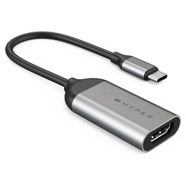 Targus HYPERDRIVE USB-C a HDMI 8K60Hz/4K1 Adaptador de Video Macho/Hembra Acero Inoxidable Compatible con MacBook iPad