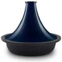 La Fonderie Tajine de hierro fundido TINGHIR Ø 29 cm Apto para inducción Tapa cerámica Azul AACHR01553