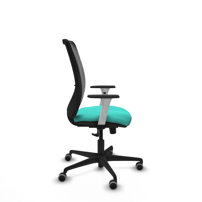 PIQUERAS Y CRESPO Silla de oficina Zulema con mecanismo Sincro, Turquesa y Negro PIQUERAS Y CRESPO Silla de oficina Zulema con mecanismo Sincro, Turquesa y Negro
