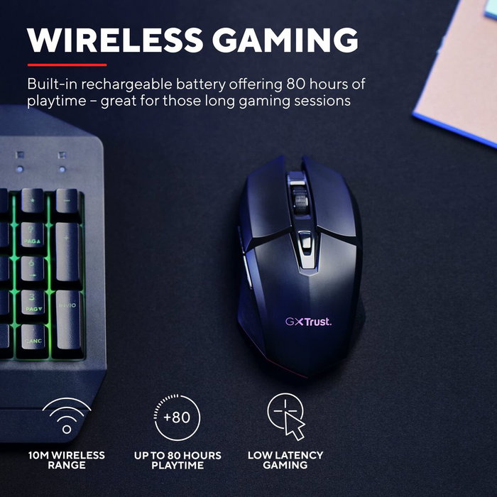 Trust GXT 110 Felox Wireless Negro