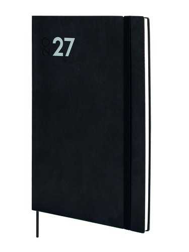 FINOCAM Agenda Anual 2027 Dynamic Mara con tapa flexible y goma, Negro FINOCAM Agenda Anual 2027 Dynamic Mara con tapa flexible y goma, Negro