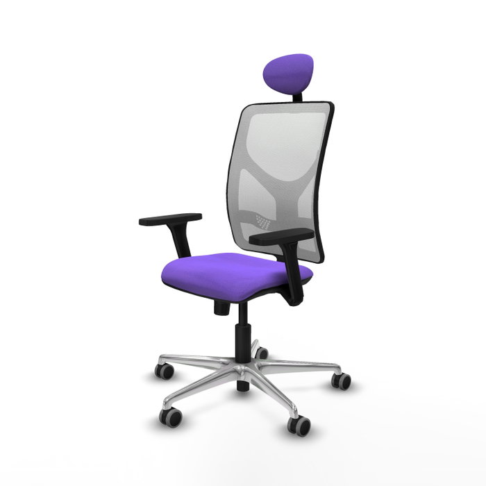 PIQUERAS Y CRESPO Silla de oficina Motilla con mecanismo Sincro, Lila y Blanco PIQUERAS Y CRESPO Silla de oficina Motilla con mecanismo Sincro, Lila y Blanco