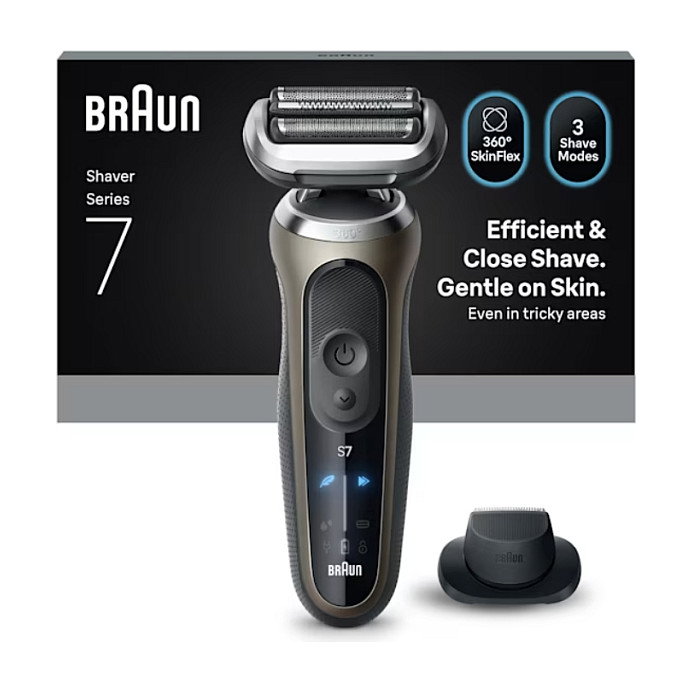 Braun Series 7 72-C1200s Afeitadora Eléctrica Wet & Dry Negro y Bronce
