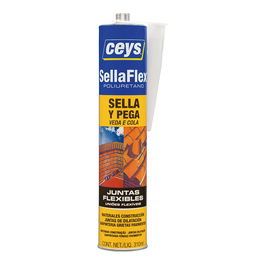 Ceys Sellaflex Sellador Poliuretano Marrón Teja Cartucho 310ml Referencia 505803 Juntas Flexibles