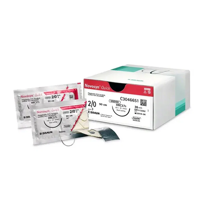 Braun Sutura Novosyn Quick 2-0 Ds24 70 cm 12 Unidades Braun Sutura Novosyn Quick 2-0 Ds24 70 cm 12 Unidades