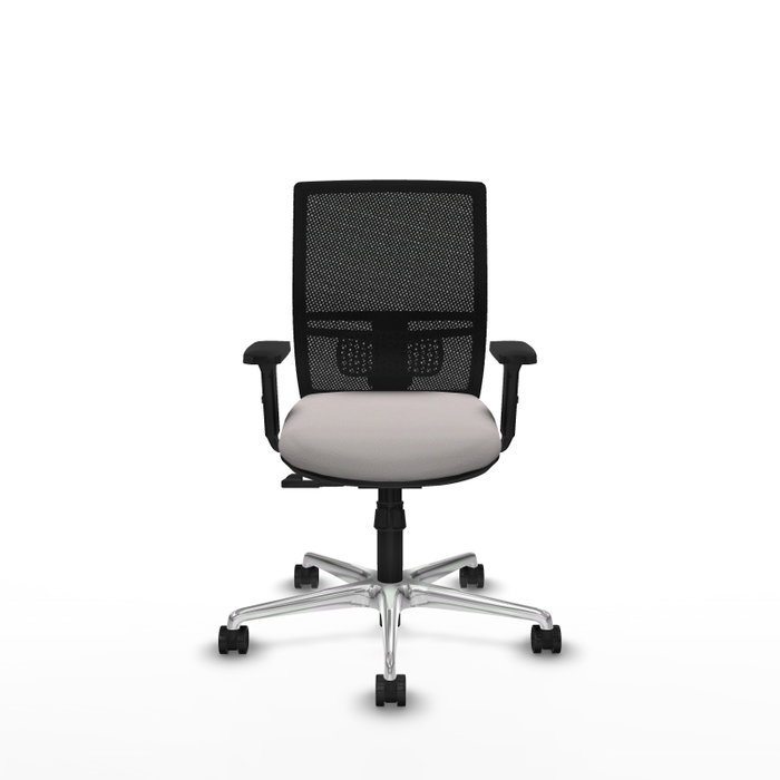 PIQUERAS Y CRESPO Silla de oficina Yunquera con mecanismo Sincro, Blanco y Negro PIQUERAS Y CRESPO Silla de oficina Yunquera con mecanismo Sincro, Blanco y Negro