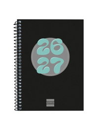 Finocam Agenda Escolar Catalan Cool 2026-27 Espiral Tapa Extra Dura Negra