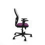 PIQUERAS Y CRESPO Silla de oficina Jorquera con mecanismo Sincro/Traslack Morado y Blanco