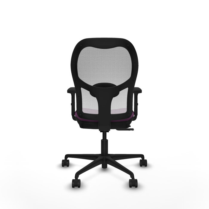 PIQUERAS Y CRESPO Silla de oficina Jorquera con mecanismo Sincro/Traslack Morado y Blanco