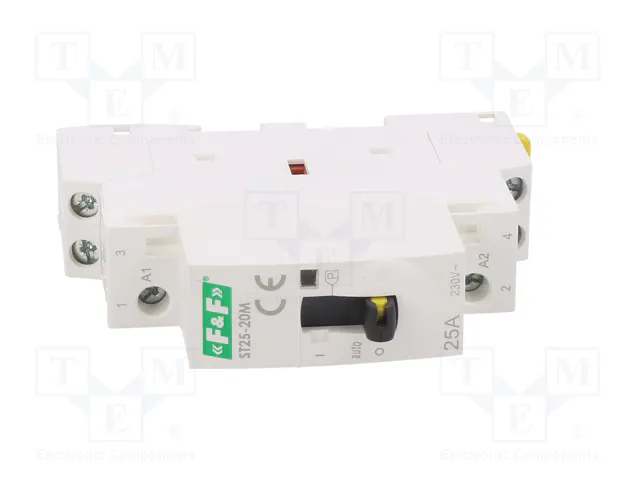 F&F Contactor de Instalación Modular 2-polar 25A 220÷240VAC