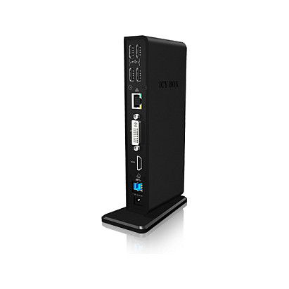 ICY BOX IB-DK2241AC USB 3.0 Docking Station 11-en-1 con Múltiples Puertos para PC y Mac