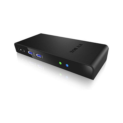 ICY BOX IB-DK2241AC USB 3.0 Docking Station 11-en-1 con Múltiples Puertos para PC y Mac