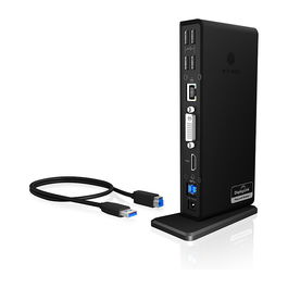 ICY BOX IB-DK2241AC USB 3.0 Docking Station 11-en-1 con Múltiples Puertos para PC y Mac