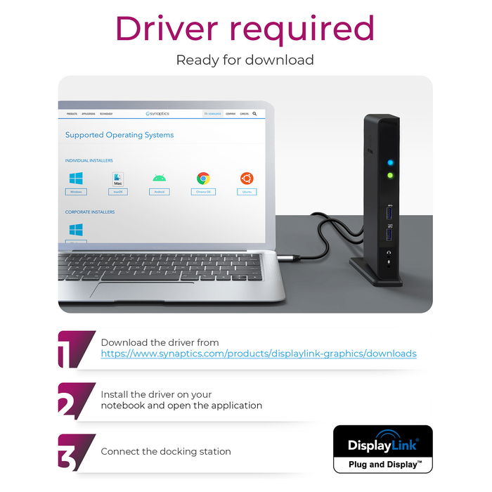 ICY BOX IB-DK2241AC USB 3.0 Docking Station 11-en-1 con Múltiples Puertos para PC y Mac