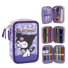 Cerdá Plumier con Accesorios Hello Kitty Kuromi Púrpura