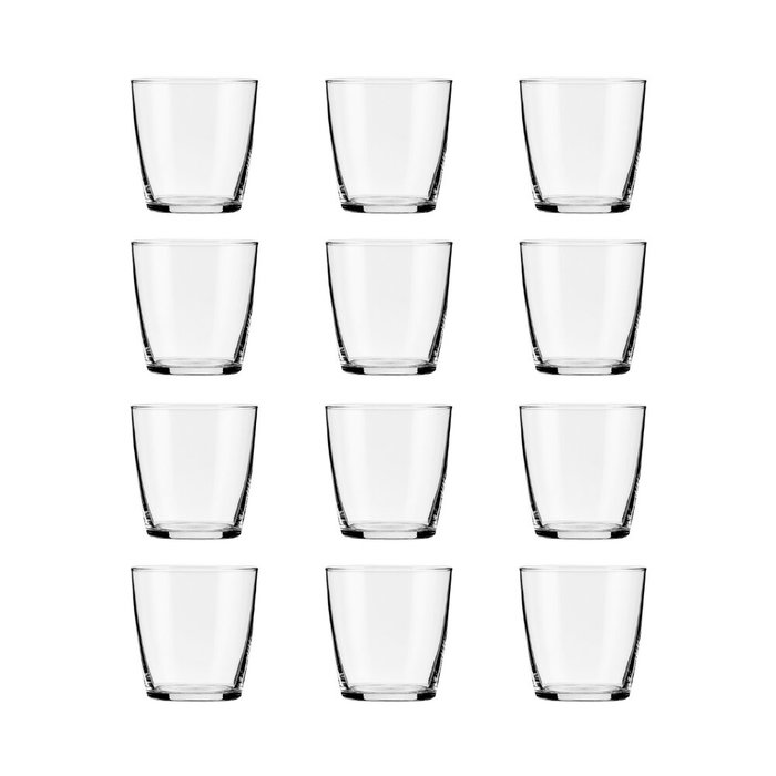 SUMMA BILBO Vaso de Vidrio Templado, 33 cl / 330 ml, 89 mm de Alto, Borde Grueso (Set de 12) SUMMA BILBO Vaso de Vidrio Templado, 33 cl / 330 ml, 89 mm de Alto, Borde Grueso (Set de 12)